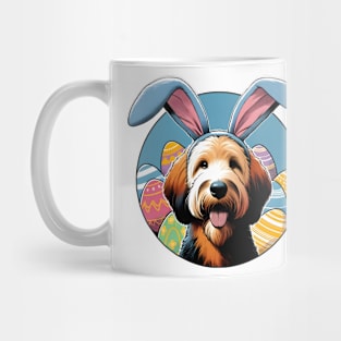 Otterhound's Easter Delight with Bunny Ears and Eggs Mug